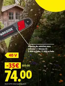 Lidl PARKSIDE Performance offre