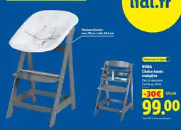 Lidl Roba chaise haute évolutive offre