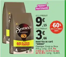 E.Leclerc Senseo dosettes de café offre