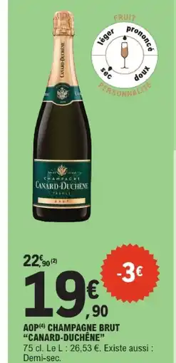E.Leclerc Canard duchene champagne brut aop offre