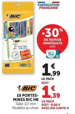 Super U Bic - 10 portes-mines hb offre