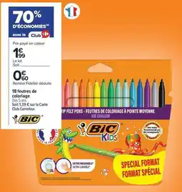 Carrefour Carrefour - 18 feutres de coloriage offre
