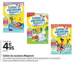 Carrefour Magnard - cahier de vacances offre