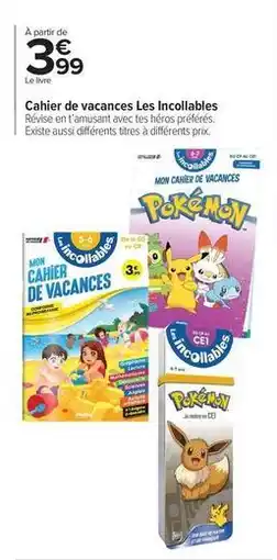 Carrefour Mon - cahier de vacances offre