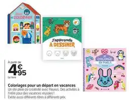 Carrefour Fleurus - coloriages pour un départ en vacances offre