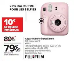 Carrefour Instax - appareil photo instantanée offre