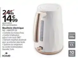 Carrefour Facile - bouilloire électrique offre