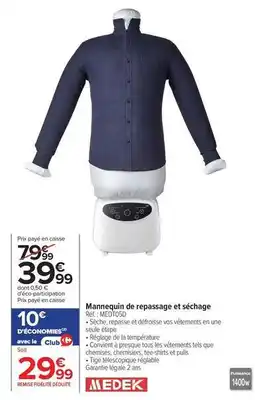Carrefour Tous - mannequin de repassage et séchage offre