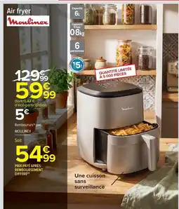 Carrefour Moulinex - refrigerateur combine offre