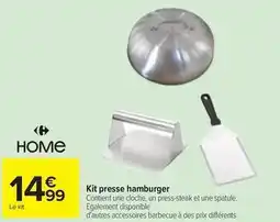 Carrefour Kit presse hamburger offre