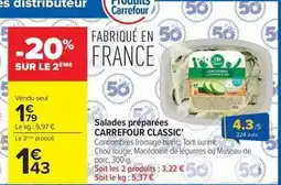 Carrefour Carrefour - salades préparées classic offre