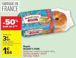 Carrefour Complet - bagels offre