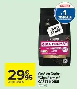 Carrefour Market Carte noire - café en grains giga format offre