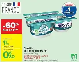Carrefour Market Nestlé - skyr bio les 300 laitiers bio offre