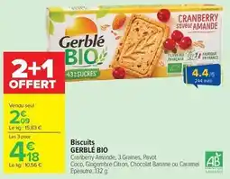 Carrefour Market Gerblé - biscuits bio offre