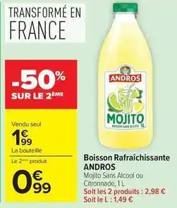Carrefour Market Andros - boisson rafraîchissante offre