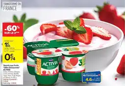 Carrefour Market Activia - yaourt aux fruits offre découverte offre