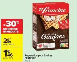 Carrefour Market Francine - préparation pour gaufres offre