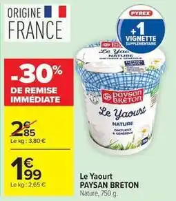 Carrefour Market Pyrex - le yaourt offre