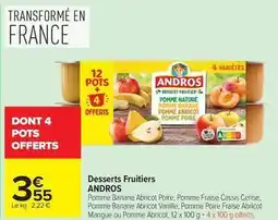 Carrefour Market Andros - desserts fruitiers offre