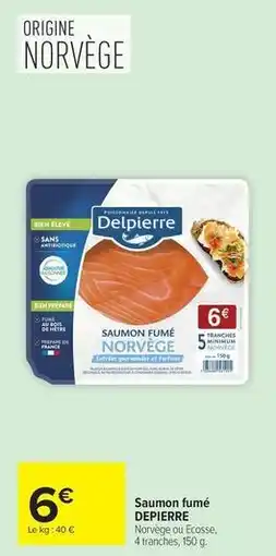 Carrefour Market Delpierre - saumon fumé offre