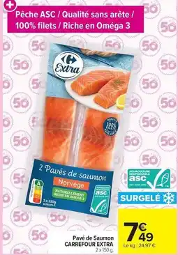 Carrefour Market Carrefour - pavé de saumon extra offre