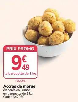 Promocash Accras de morue offre