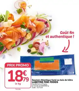 Promocash LABEYRIE FINE FOODS Saumon Atlantique fumé au bois de hêtre offre