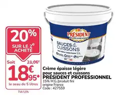 Promocash PRÉSIDENT CUISSONS offre