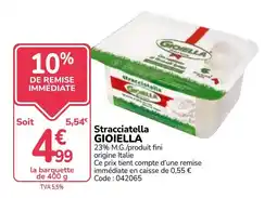 Promocash GIOIELLA Stracciatella offre