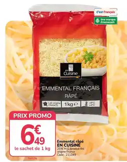 Promocash en Cuisine Emmental râpé offre