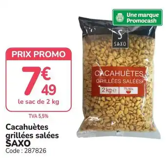 SAXO Cacahuètes grillées salées