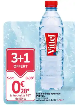 Promocash Vittel Eau minérale naturelle offre