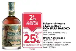 Promocash DON PAPA BAROKO offre