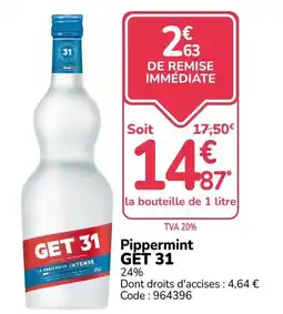 Promocash GET 31 Pippermint offre