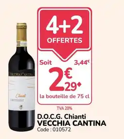 Promocash VECCHIA CANTINA Chianti offre