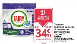 Promocash FAIRY PROFESSIONAL offre