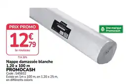 Promocash PROMOCASH Nappe damassée blanche offre