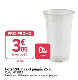 Promocash Pots RPET offre