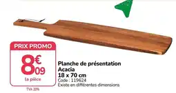 Promocash Acacia Planche de présentation offre