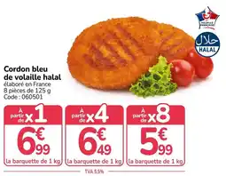 Promocash Cordon bleu de volaille halal offre