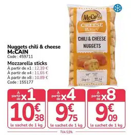 Promocash McCain Cheese Pickers' Chili & Cheese Nuggets offre