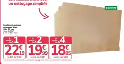 Promocash Promocash Feuilles de cuisson en papier brun offre