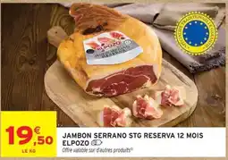 Intermarché ELPOZO JAMBON SERRANO offre