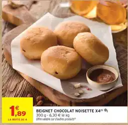 Intermarché Beignet chocolat noisette offre