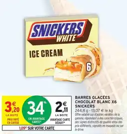 Intermarché SNICKERS ICE CREAM offre