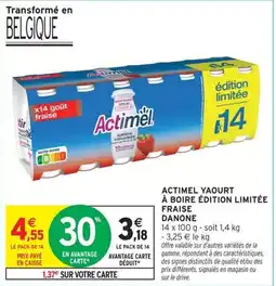 Intermarché Actimel offre