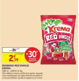 Intermarché Krema RED'DINGUE offre