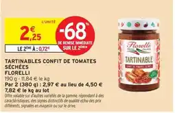 Intermarché Florelli Tartinable confit de tomates séchées offre