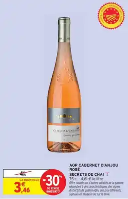 Intermarché Secrets de Chai Cabernet d'Anjou offre